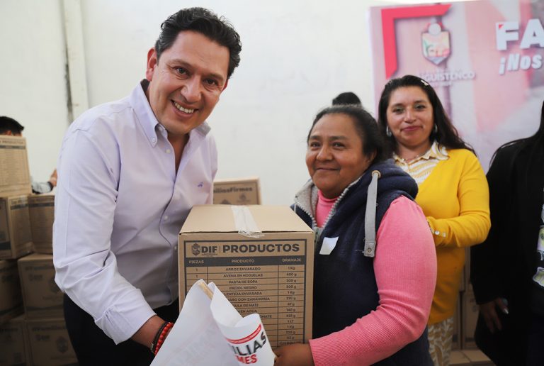 Programa alimentario “Familias Firmes” en San Pedro Tlaltizapán