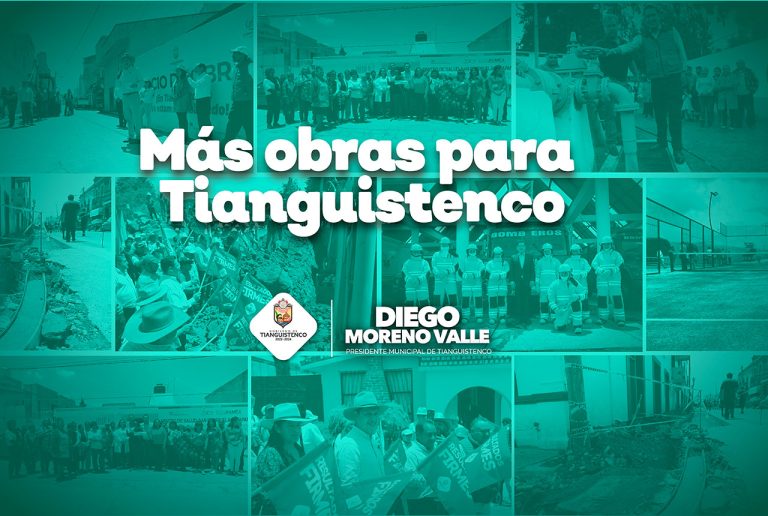 Tianguistenco recibe inversión pública sin precedentes; Diego Moreno impulsa el desarrollo del municipio
